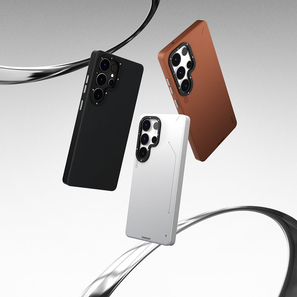 Youngkit Tech Fashion Serisi Galaxy S25 Ultra Magsafe Mat Deri Desenli Telefon Kılıfı-13 Youngkit Tech Fashion Serisi Galaxy S25 Ultra Magsafe Mat Deri Desenli Telefon Kılıfı-13